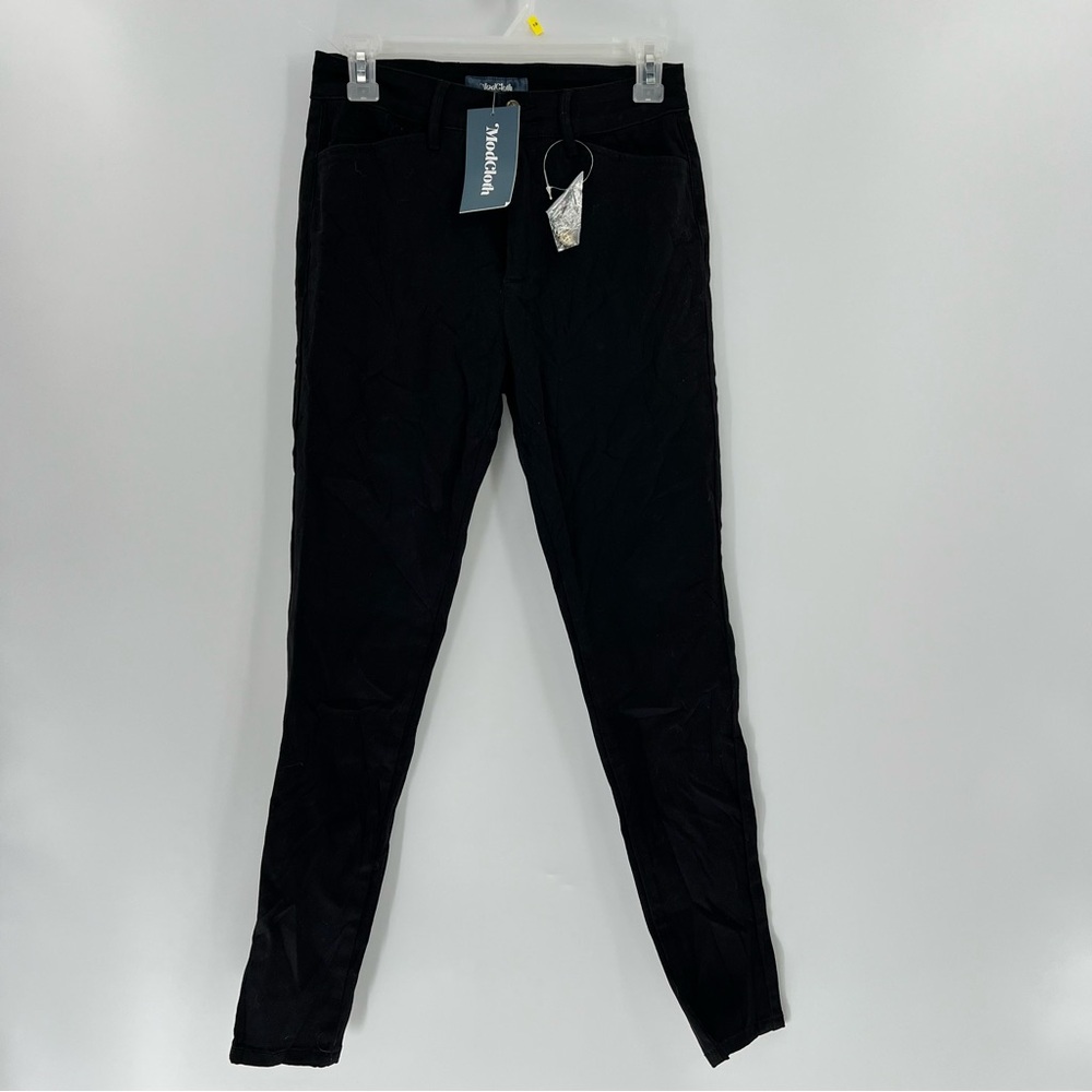 ModCloth Black High Rise Skinny Trouser Pants Size 6 NWT Stretch Workwear